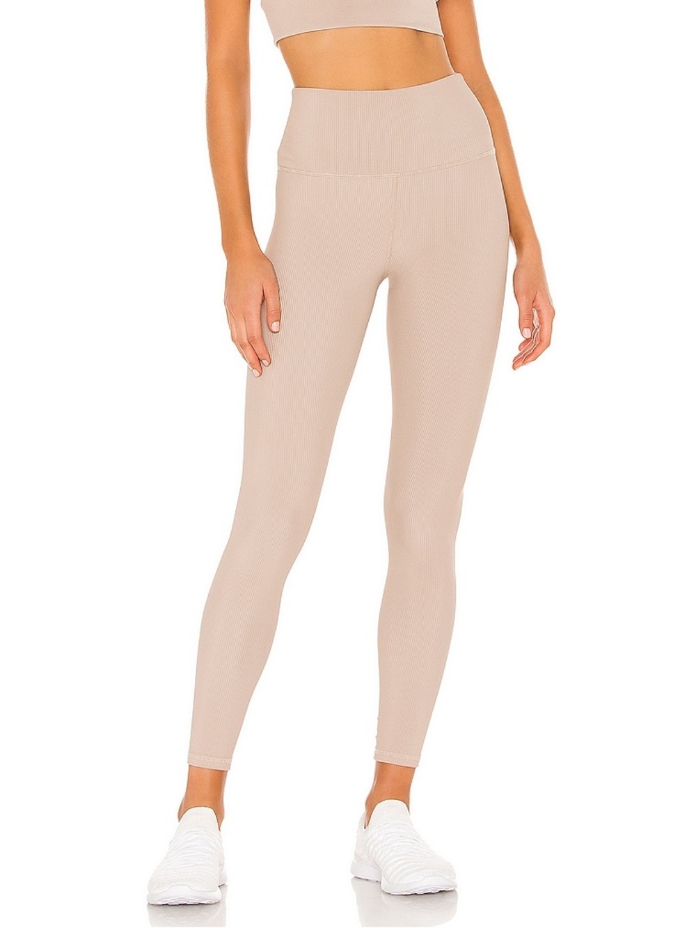 Beach Riot Ayla Ribbed Leggings in Taupe